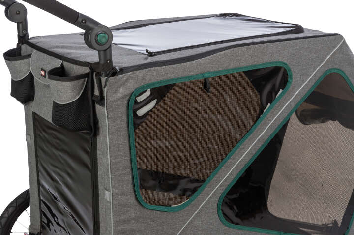 TRIXIE Fahrradanhänger mit Rampe